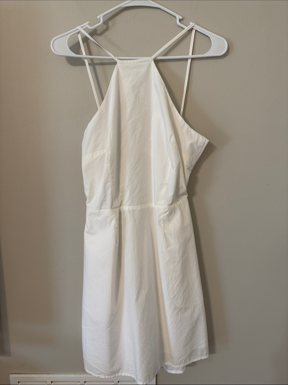 a new day White Halter Mini Dress